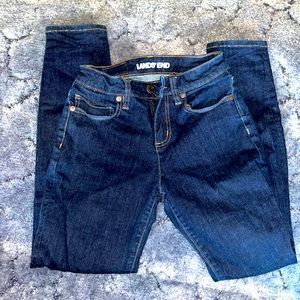 Lands end mid rise skinny curvy jeans